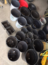 Empty nursery pots / plastic pots 