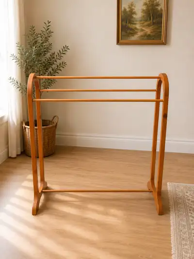 Solid Wood Blanket Rack / Towel Stand, View more