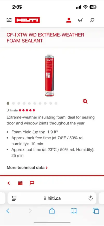 hilti spray foam, View more