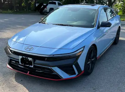 Take over the lease on this brilliant Elantra N. Performance Blue and a 6-speed. The most desirable...