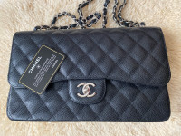 Authentic Chanel flap Bag -Jumbo