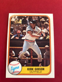 1981 Fleer Kirk Gibson Rookie Card 