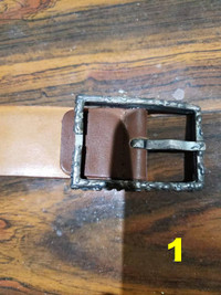 Real leather belts