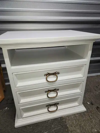 White nightstand, View more