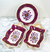 Spode English Imperial Porcelain Imari Serving Platters C1825 