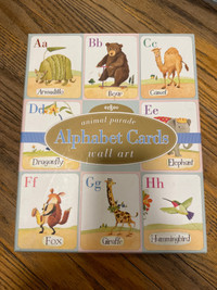 Animal parade alphabet cards wall art 