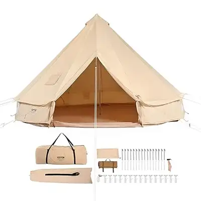 Brand new Vevor brand canvas bell tents, 4 season, 23 feet or 7 meters, with stove jacks, are still...