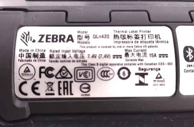 Zebra QLN420 Wi-Fi & Bluetooth Mobile Label Printer with battery in Printers, Scanners & Fax in Kitchener / Waterloo - Image 7