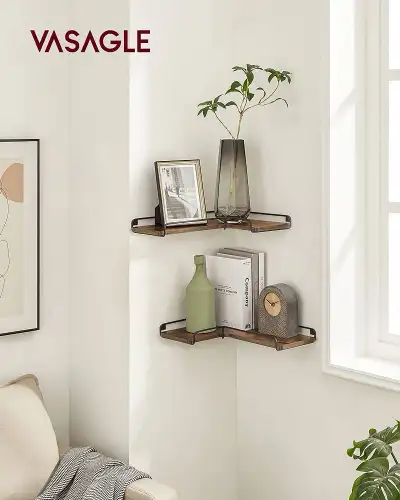 Corner Floating Shelves, Corner Wall Shelf Set of 2, Corner Shel, View more