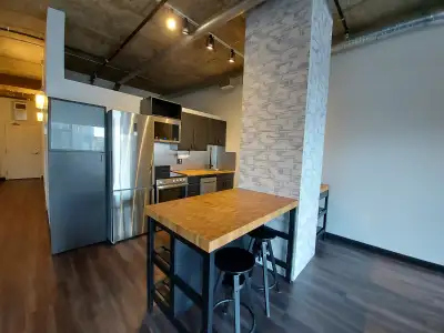 Trendy Jasper Ave 1 BDRM Loft Condo with Patio