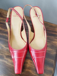 Anne Klein Red Leather Shoes