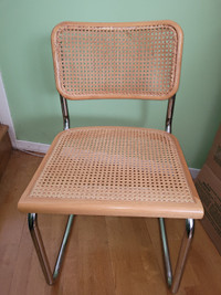 Vintage Cesca cane and chrome cantilever chairs