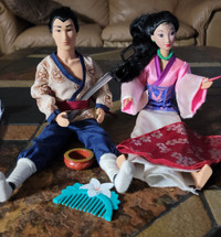 Vintage 1993 Mulan and Captain Li Shang