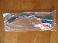 7" S-Video (Mini DIN-7) to 3-RCA (YPbPr) Component Cable
