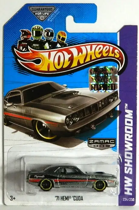 Hot Wheels 1/64 '71 Hemi Cuda Zamac Factory Sealed Diecast in Arts & Collectibles in Oshawa / Durham Region - Image 2