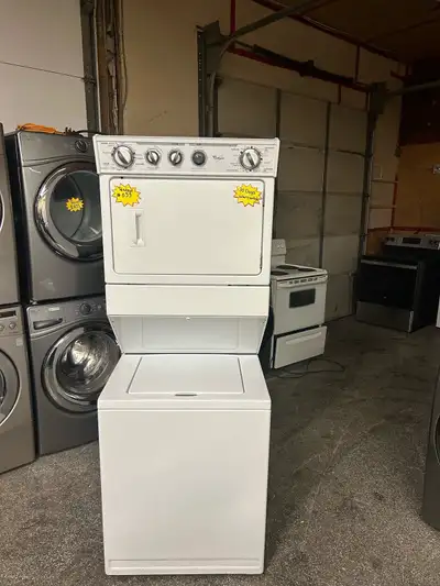 Washer and Dryer combo - whirlpool 30 Days  Warranty, View more