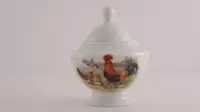 Rooster-themed Ceramic Table Sugar Container