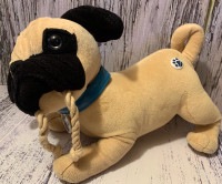 Nintendo Nintendogs Pug with Rope Interactive Plush Dog Toy 