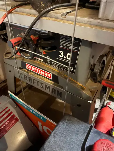Craftsman table saw 3hp motor only used for a couple of hours for one project, almost band new