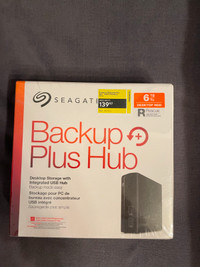 NEW Seagate Backup Plus Hub 6TB