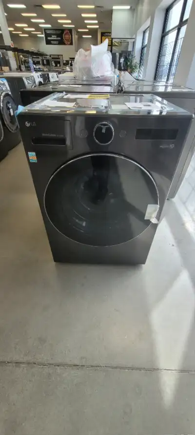 Centre de lavage LG WM6998HBA Électrique Acierinox noir à 1,699$, View more