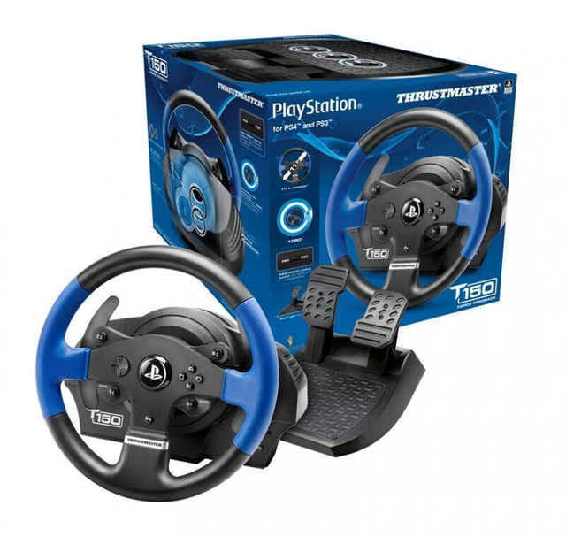 Thrustmaster T150 Racing Wheel PS4/PS3/PC-NEW IN BOX in Sony Playstation 4 in Abbotsford - Image 4