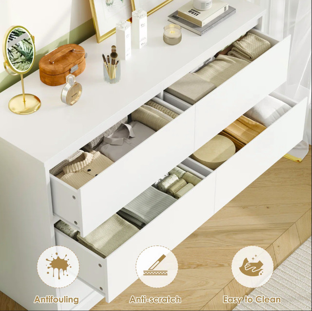 New 6 drawers dresser color white dans Commodes et armoires  à Granby - Image 3