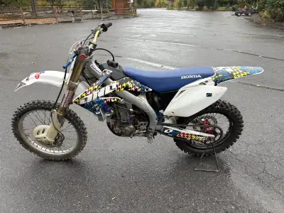 2006 CRF 450. $3,000 Bitch to start. Services recently with valve inspection. Kids don’t ride anymor...