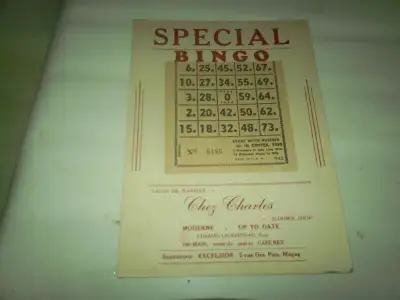 vielle cartes de bingo 20$ et je peut poster j en ais d autres e, View more