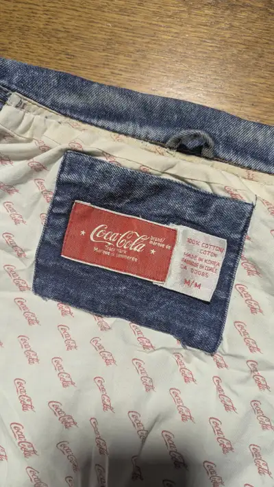 Vintage Coca cola Mens Jean Jacket, View more