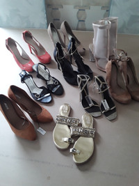 9 Pairs womans designer shoes.  $80 for all. Read ad