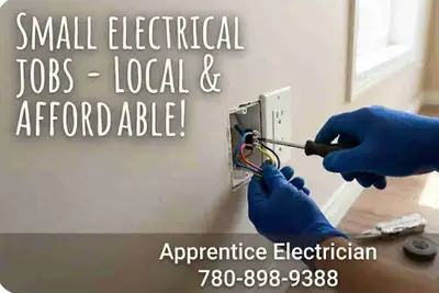 Reliable electrician available for small residential jobs in Edmonton. I specialize in: • Outlet (pl...