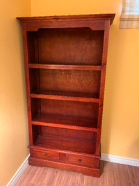 Solid wood bookshelves
