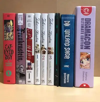 Hardcover manga books ($12-$20 each) Cat-Eyed Boy +, View more