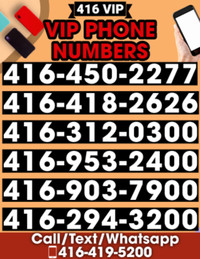 GET THE BEST VIP PHONE NUMBERS FOR SALE - 416 VIP NUMBERS