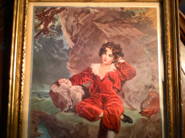 Ant/Vt “The Red Boy” or“Master Lambton” Print Sir Thomas Lawren in Arts & Collectibles in Belleville - Image 3