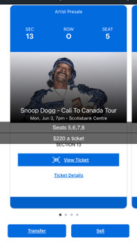 Snoop Dog Tickets