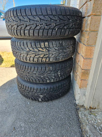 175/65R15 Winter Tires on Rims