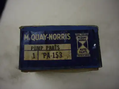 NOS McQuay Norris water pump rebuild kit for a 1937-38 Ford 85 hp V-8. part number PA153