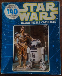 Vintage Star Wars puzzle, from 1977, complete