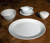Fine China White Serving Pieces