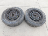 2 Douglas All Season Tires with Rims 205/70/15 (5X115 mm)
