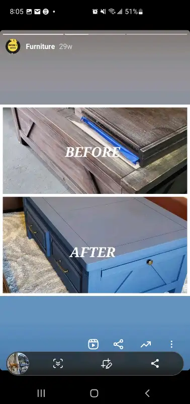 Furniture refinishing/painting Everything is sprayed not rolled so you will get a factory smooth dur...