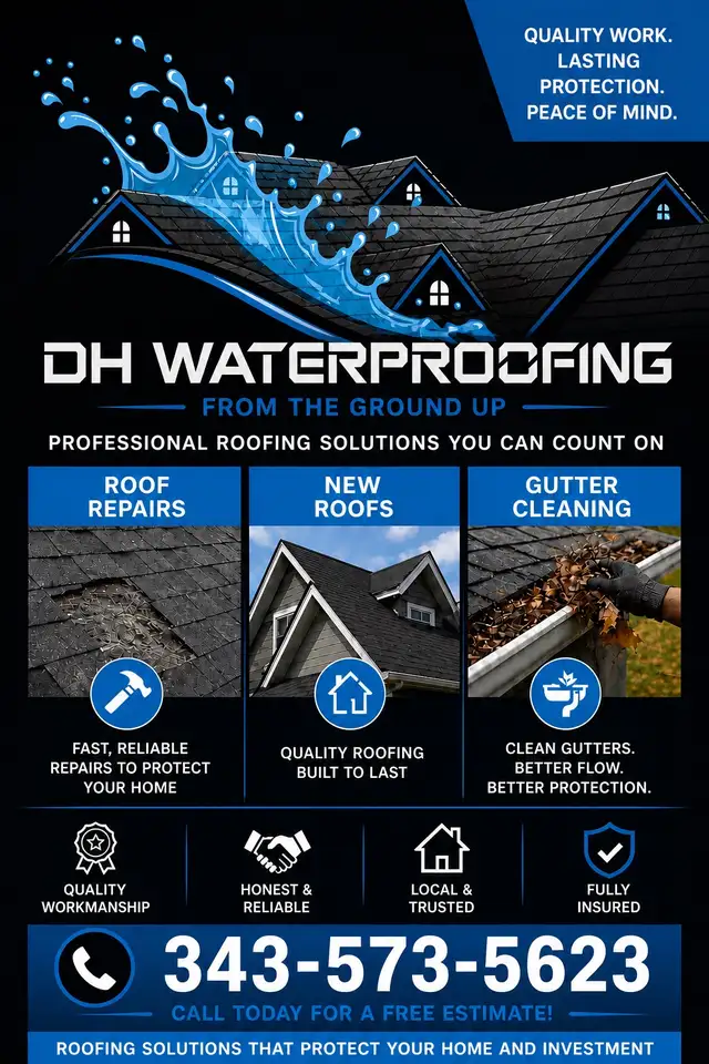 Roof replacement & repairs + gutter clean out and repair