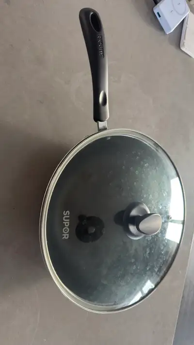 32cm Supor Non-Stick Wok with Glass Lid, View more