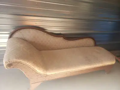 Louis XV Hand Carved French Meridienne Sofa, View more