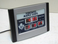 Toronto Maple Leafs Red LED Alarm Clock Calendar Thermometer