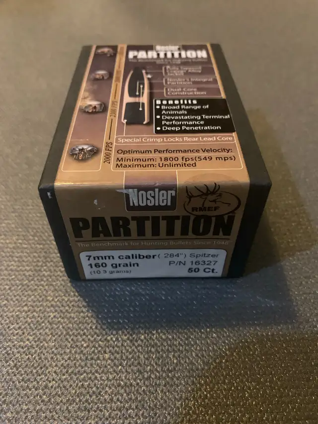7mm (284”) projectiles for reloading  2 boxes62864744782467122