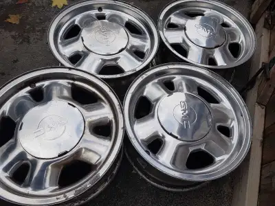 Set of 4, (16") wheels, OEM, 6 bolts, 139.7 pattern, off GMC but will fit many others, check web for...