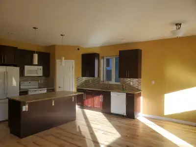 Executive-style 3-bedroom, 2-bathroom upper unit with an open-concept main floor, lots of natural li...